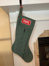 Load image into Gallery viewer, Green Bats: Poinsettia: Left ankle zipper pocket