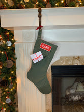 Load image into Gallery viewer, Green Bats: Christmas Candy: name tag pocket