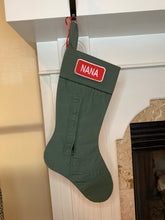 Load image into Gallery viewer, Green Bats: Poinsettia: vertical zip pocket