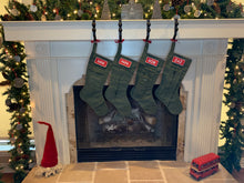 Load image into Gallery viewer, Green Bats: Poinsettia: vertical zip pocket