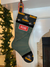 Load image into Gallery viewer, Party Shirts: Black: Steelers: Name Tag Pocket