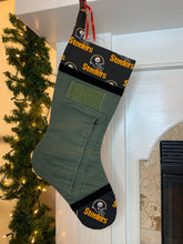 Load image into Gallery viewer, Party Shirts: Black: Steelers: Right Vertical Zipper Pocket