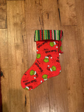 Load image into Gallery viewer, Party Shirt: Black: Grinch: Top Secret Pocket with Trim