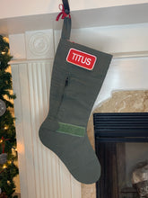 Load image into Gallery viewer, Green Bats: Dog Tags AF: Left Vertical zip Pocket with wrist strap