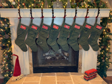 Load image into Gallery viewer, Green Bats: Christmas Candy: ankle zipper pocket
